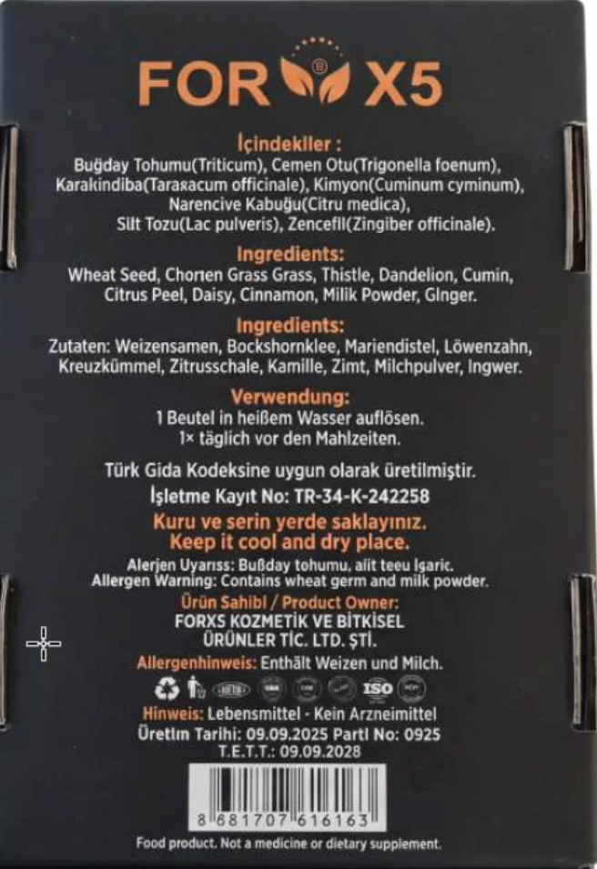 30 Stk FOR X5 Magic Milk Kräutergetränk für Monat FORX5 Neu Magic Milch